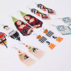 artisanal-bohemian-beaded-icon-earrings-collection